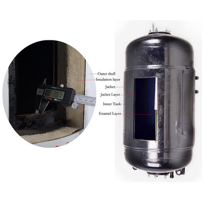 60L 80L 100L 120L Jaqueta de trocador de calor Enxame de água Tanque de água solar aquecedor de água instalação vertical