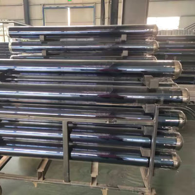 Três tubos de vácuo térmicos solares alvo espessura 3,0 mm vidro borosilicato 3,3 material